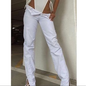 Princess Polly White Alabama Jeans